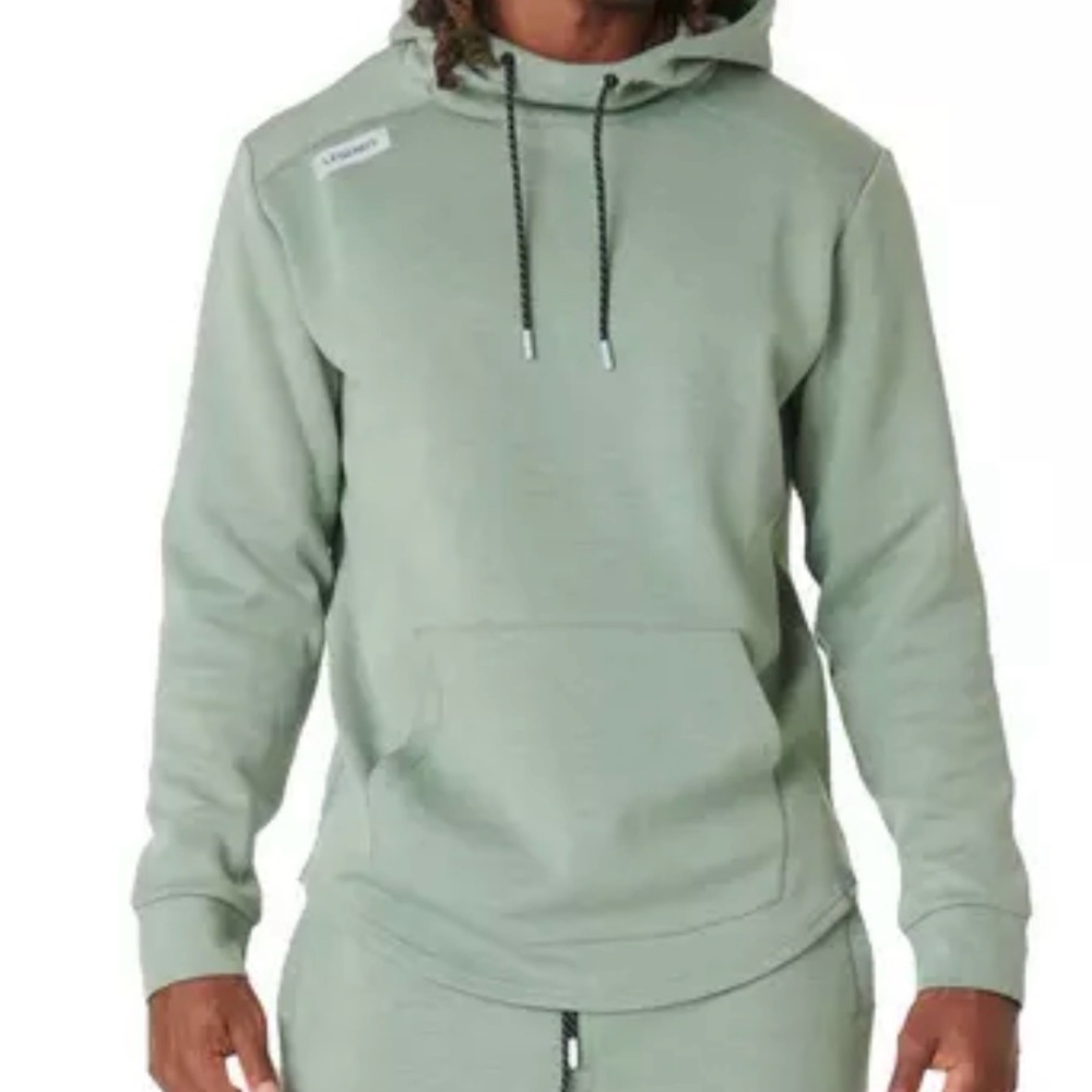 Men's Legends Hawthorne Tech Light Green Sage Pullover Hoodie - Large